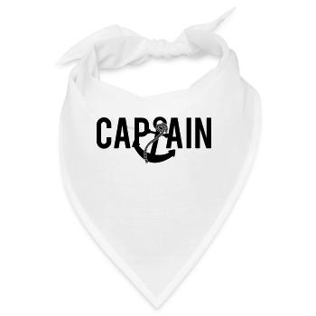 Captain Anchor Logo - Bandana - Weiß - Vorne