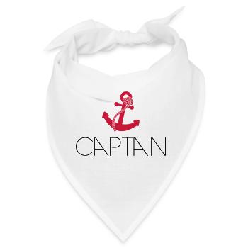 Captain Cool Anchor Logo - Bandana - Weiß - Vorne