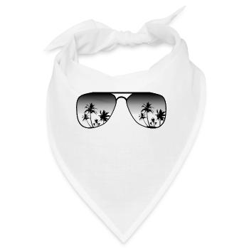 Sonnenbrille - Bandana - Weiß - Vorne