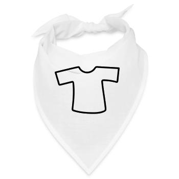 oberteil kleidung heiss t shirt kleidung anziehen - Bandana - Weiß - Vorne
