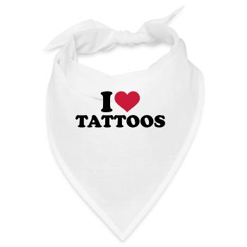 Tattoo - Bandana - Weiß - Vorne