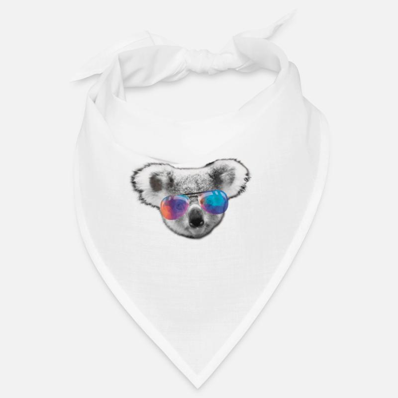 koala schwaz tête blanche Bandana