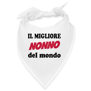Il migliore nonno del mondo 111 - Bandana - Weiß - Vorne