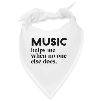 MUSIC - Bandana - Weiß - Vorne