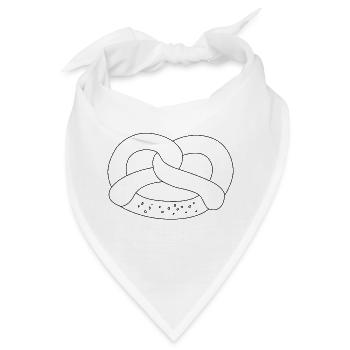 Brezel - Bandana - Weiß - Vorne