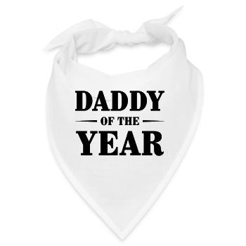 Dad / Daddy / Papa / Vati / Pappa / Fête des pères - Bandana - Weiß - Vorne