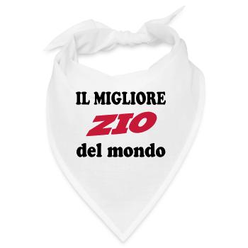 Il migliore zio del mondo - Bandana - Weiß - Vorne