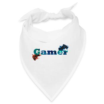 Konsolen Gamer - Bandana - Weiß - Vorne