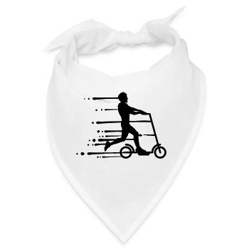 tropfen graffiti nass elektroroller clipart elektr - Bandana - Weiß - Vorne