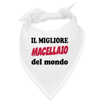 Il migliore macellaio del mondo - Bandana - Weiß - Vorne