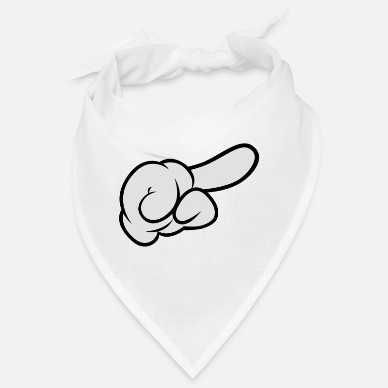 Comic Hand Pointing (Right) Bandana