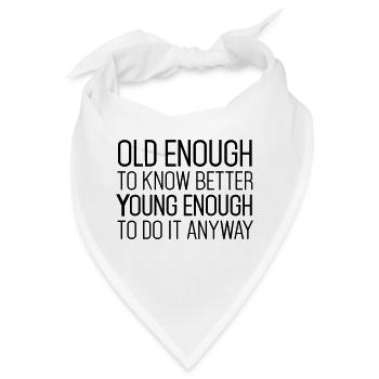 Best Birthday Shirt - Funny Quote - Bandana - Weiß - Vorne
