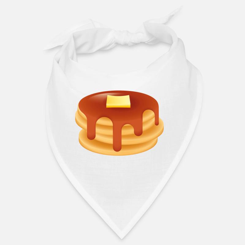 Smiley Pancake - Bandana - Weiß