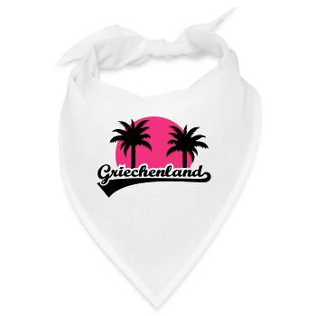 Griechenland - Bandana - Weiß - Vorne