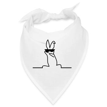 cool bunny - Bandana - Weiß - Vorne