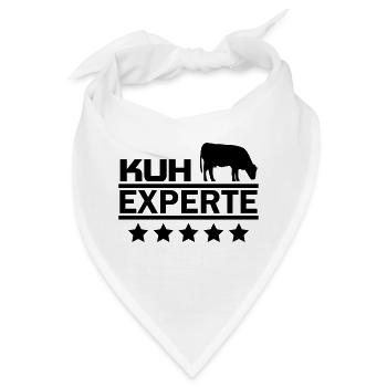 Kuh Experte - Bandana - Weiß - Vorne