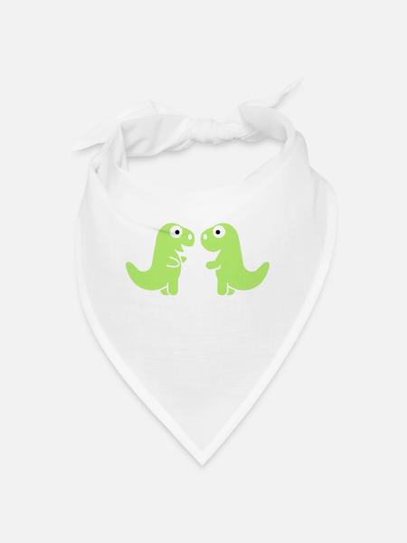 dinosaure - Bandana - blanc
