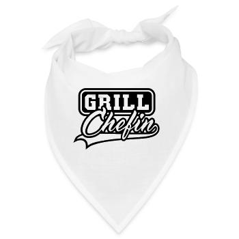 Grill Chefin - Bandana - Weiß - Vorne