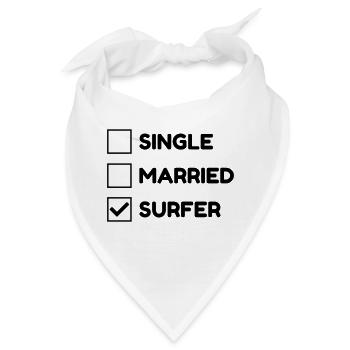 Surfen / Surfer / Surf / Surfing / Strand - Bandana - Weiß - Vorne