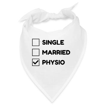Krankengymnast / Krankengymnastin / Physio / - Bandana - Weiß - Vorne