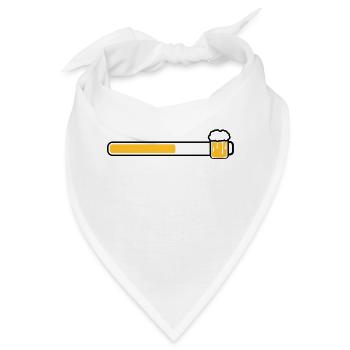 balken text logo design loading download energie a - Bandana - Weiß - Vorne