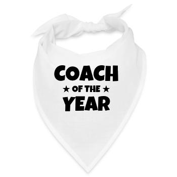 Coach / Coaching / Trainer / Sport - Bandana - Weiß - Vorne