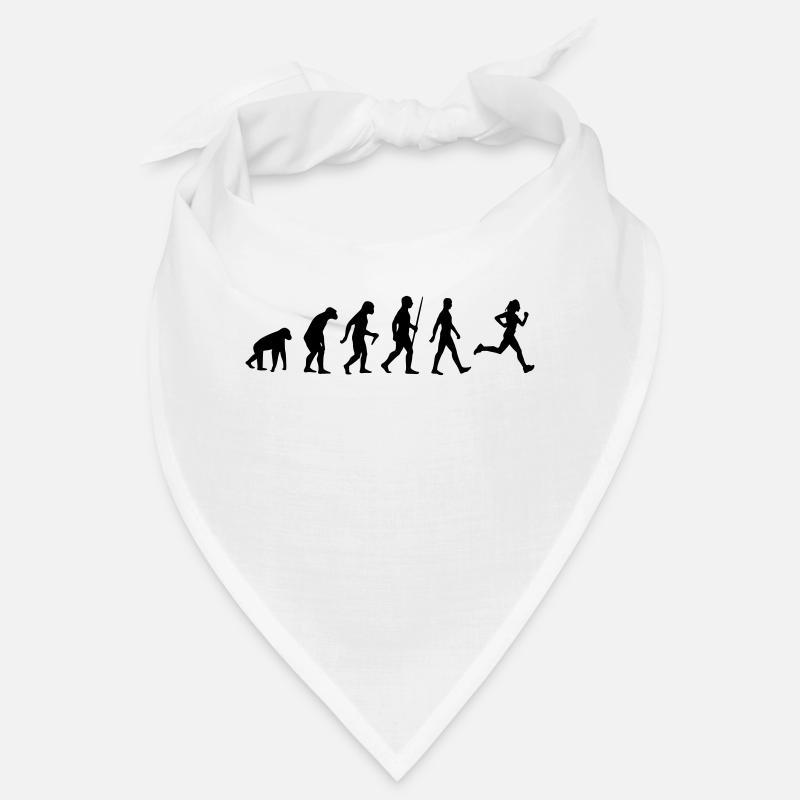 Evolution Mensch Affe Joggen Jogger Laufen Sport Bandana