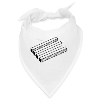optische Täuschung - Bandana - Weiß - Vorne