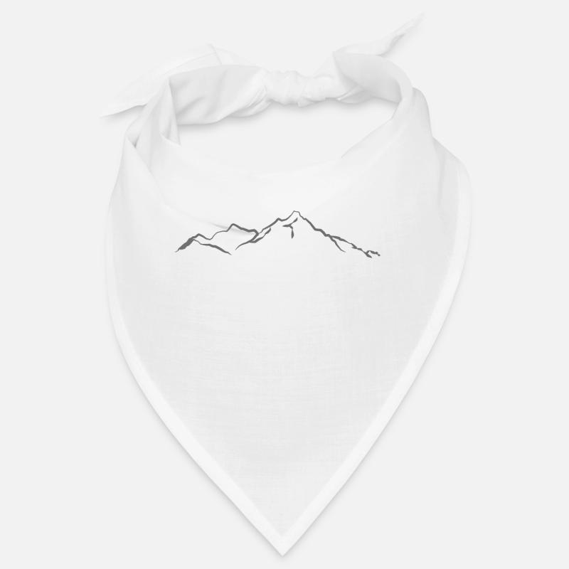 Berge hellgrau Bandana