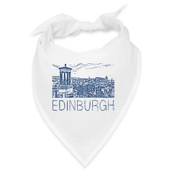 Stiftzeichnung Edinburgh - Bandana - Weiß - Vorne