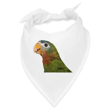 Amazonas mit gelber Rechnung - Bandana - Weiß - Vorne