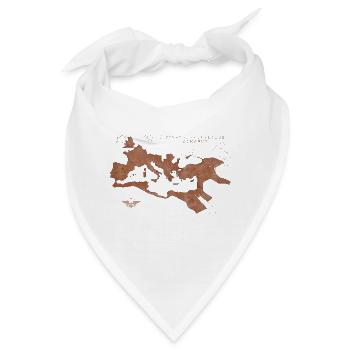 Karte des Römischen Reiches - Bandana - Weiß - Vorne