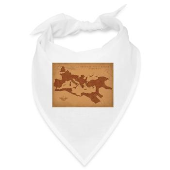 Karte des Römischen Reiches - Bandana - Weiß - Vorne