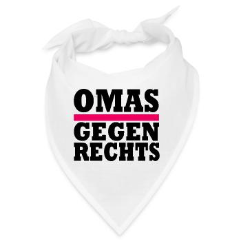 Omas Gegen Rechts - Bandana - Weiß - Vorne