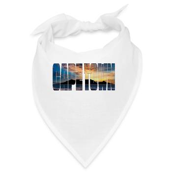 Kapstadt Tafelberg - Bandana - Weiß - Vorne