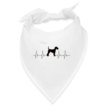 Terrier Love - Bandana - Weiß - Vorne