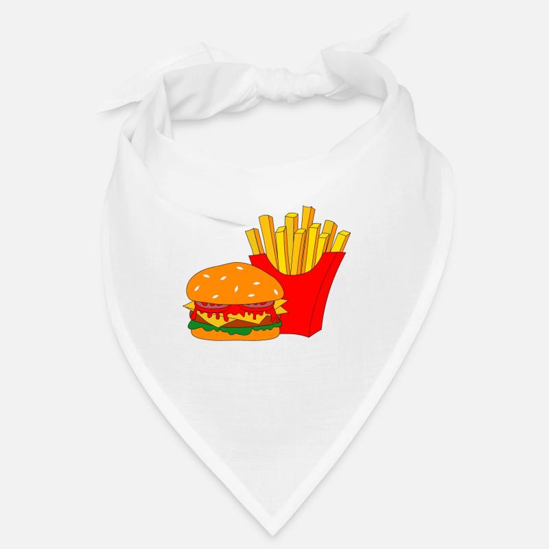 Burger mit Pommes Bandana