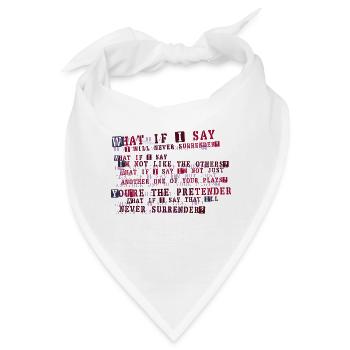 Der Prätendent - Bandana - Weiß - Vorne