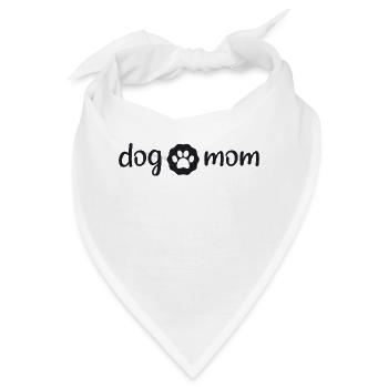 Dog - Dog mom - Bandana - Weiß - Vorne