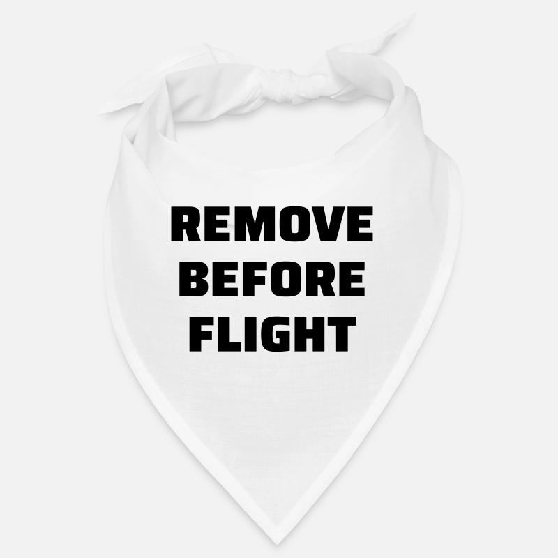 Remove Before Flight - Bandana - white