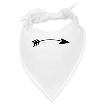 pfeil - Bandana - Weiß - Vorne