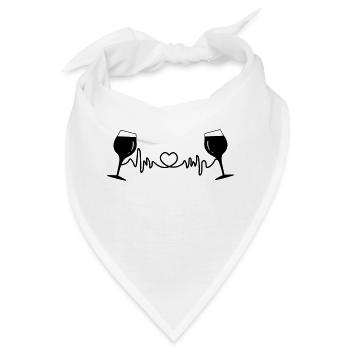 Weingläser Cardio - Bandana - Weiß - Vorne
