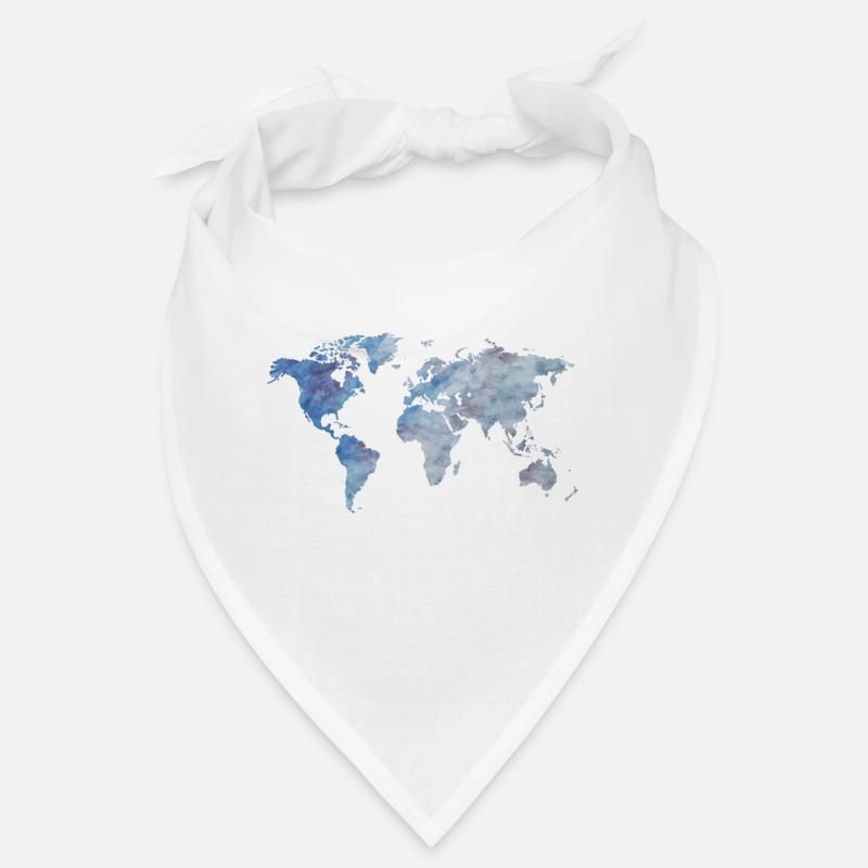 blueWorldmap Bandana