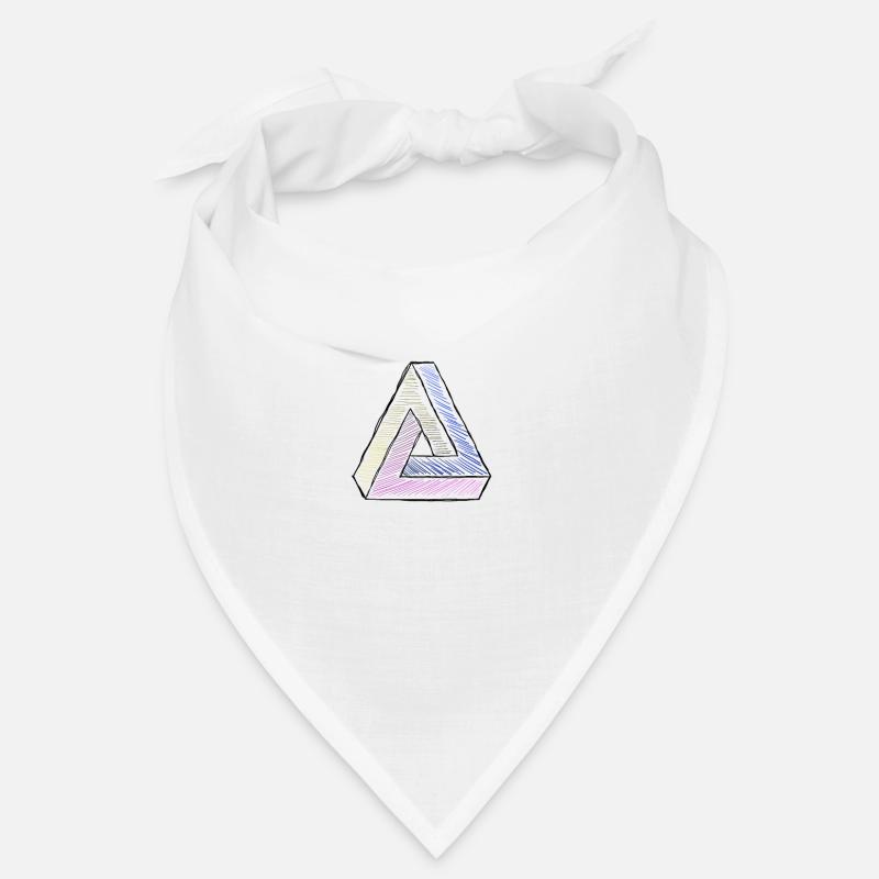 Penrose triangle impossible triangle as a comic Bandana