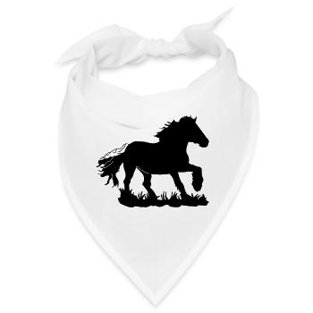 Kaltblut, Kaltblüter, Draft horse - Bandana - Weiß - Vorne