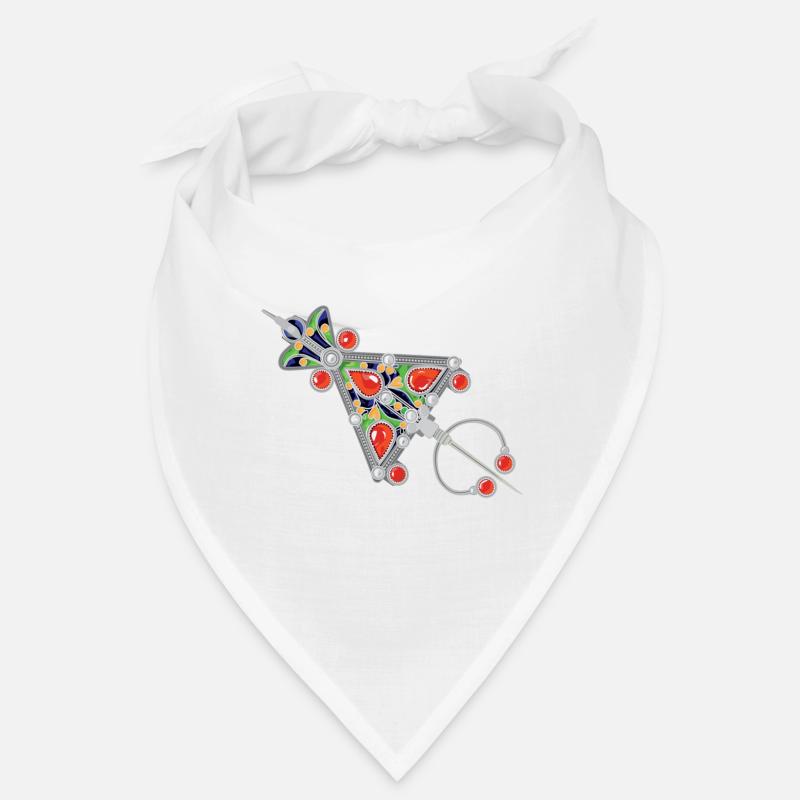 Bijoux kabyle - Bandana - blanc