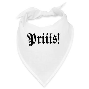 Schnupfer schnupfspruch schnupftabak pris geschenk - Bandana - Weiß - Vorne