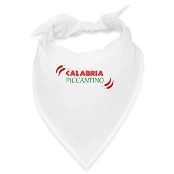 Kalabrien Piccantino, Chilischote, Geschenkidee - Bandana - Weiß - Vorne