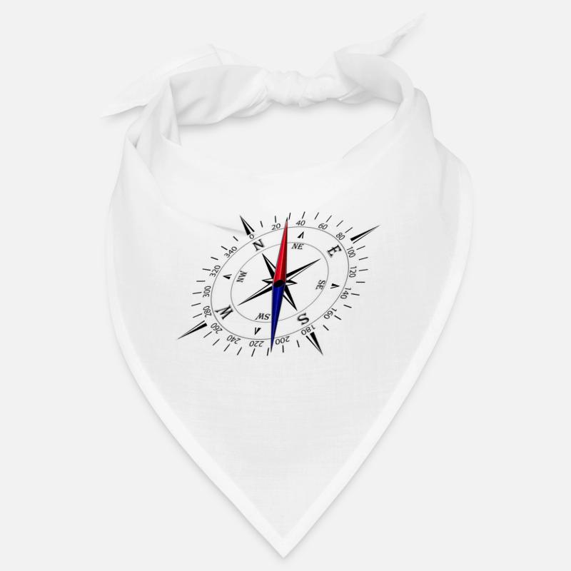 Compass with perspective and black scale Bandana