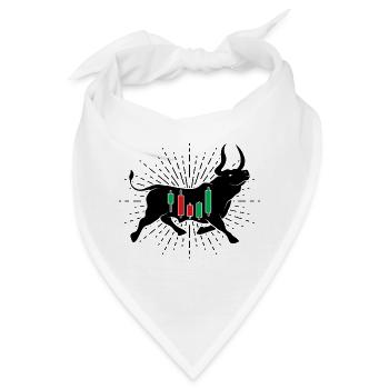Aktien Bulle - Bandana - Weiß - Vorne